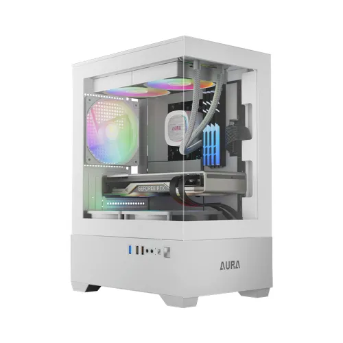 CASE GAMDIAS AURA GC9M ELITE ARGB WHITE – MICRO TOWER | 3 FAN ARGB | VGA 280MM